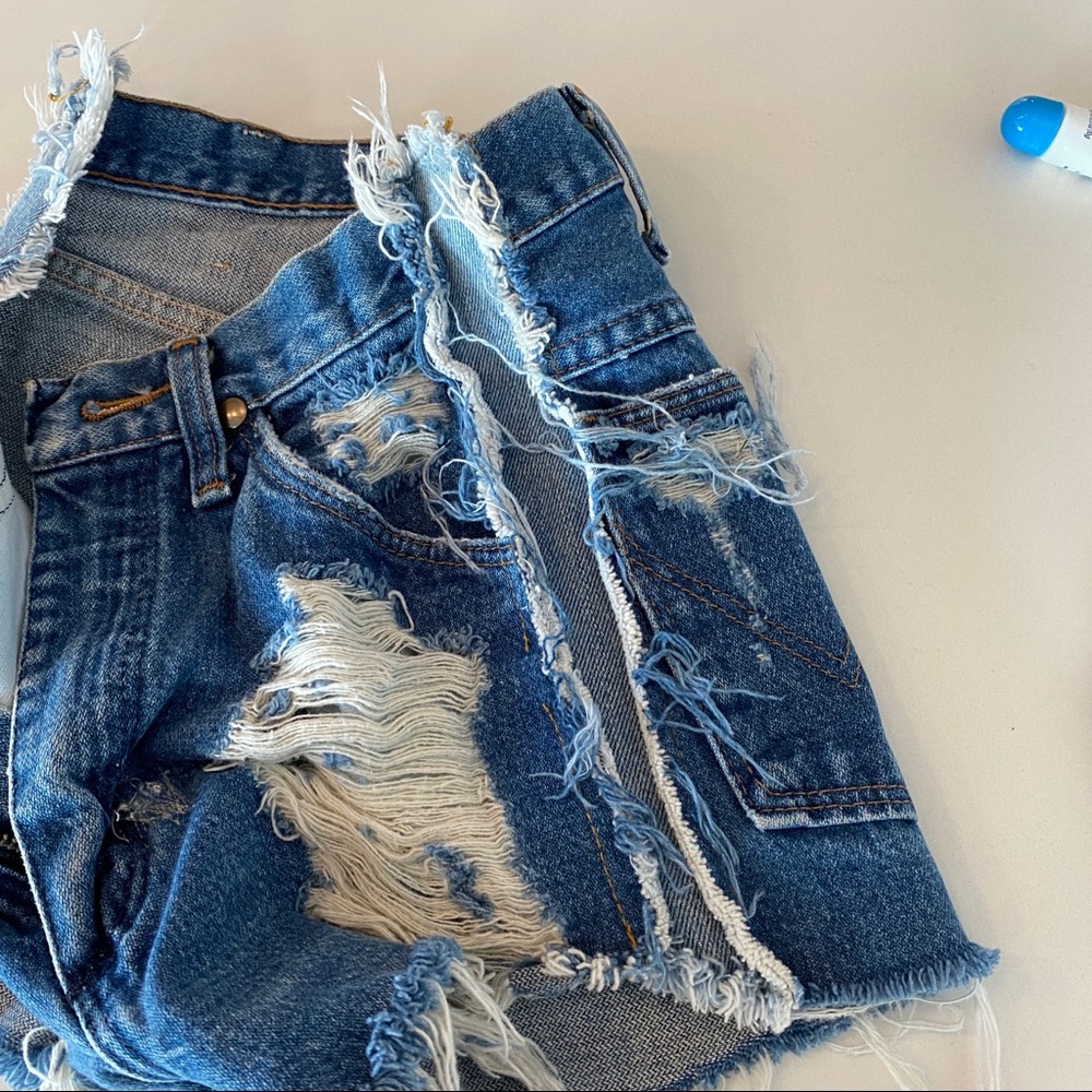 DONATED *** LF Vintage Distressed Shorts - Picture 3 of 6